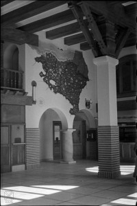 Mapa de las Vasconcagas, circa 1950, Estación de Autobuses de Vitoria