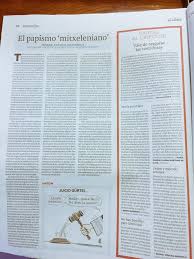 El papismo mitxeleniano (El Correo 18.10.2016)